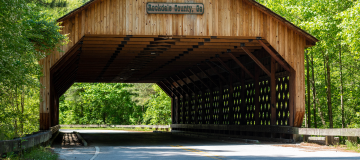 Covered Bridge in Conyers, Georgia. Cheap car insurance in Georgia.